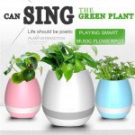 Wholesale Music Flowerpot LED Light Portable Bluetooth Power Speaker K3 (Blue)